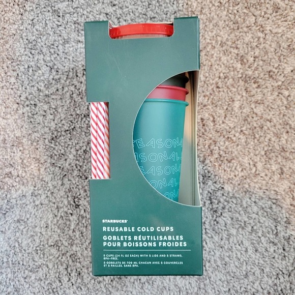 Starbucks Holiday 2019 Reusable Cold Cups NWT - Picture 1 of 4